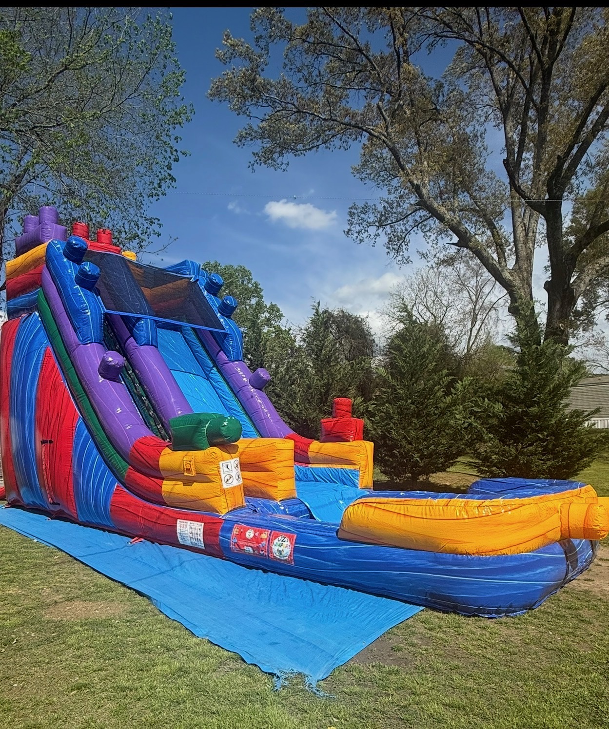Castle Splash Water Slide inflatable rental