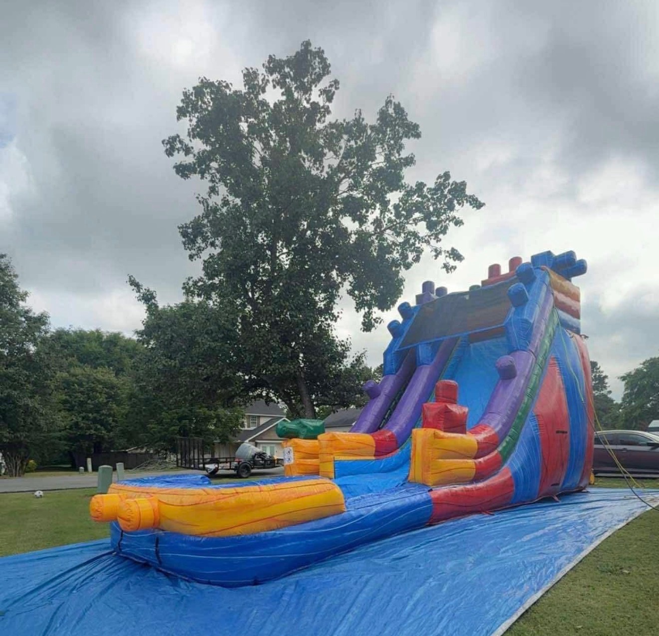 Rainbow Rush Water Slide inflatable rental