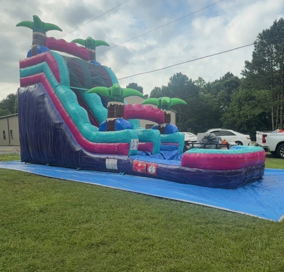 Tropical Paradise Water Slide inflatable rental